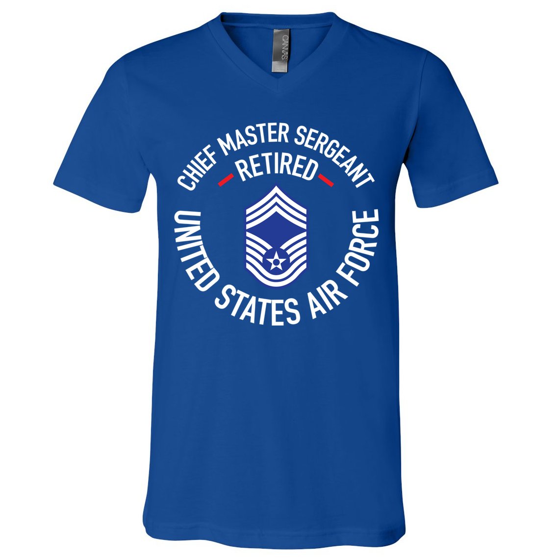 Chief Master Sergeant Retired Air Force Retirement Funny Gift V-Neck T-Shirt