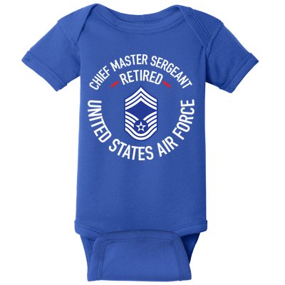 Chief Master Sergeant Retired Air Force Retirement Funny Gift Baby Bodysuit