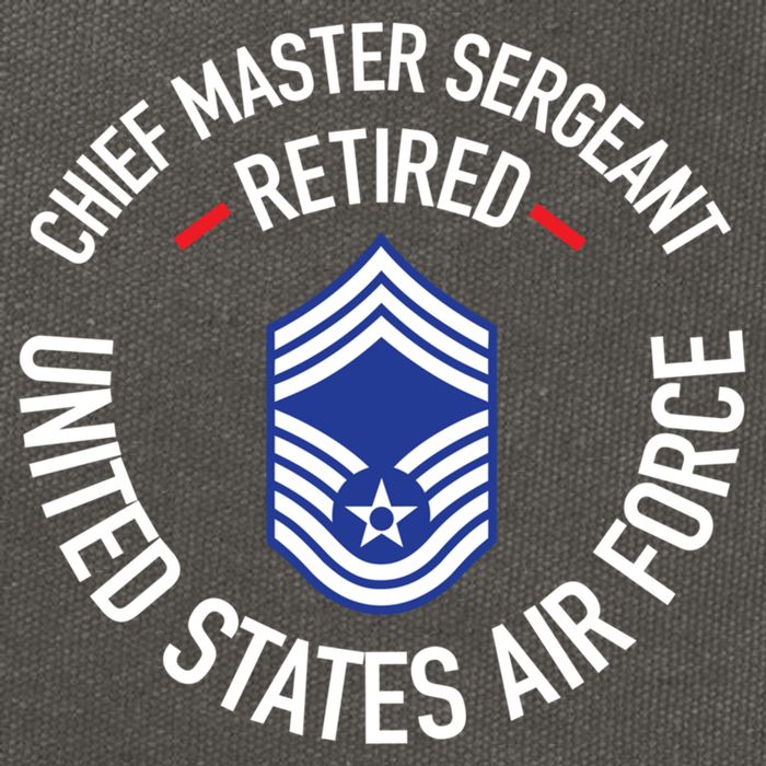 Chief Master Sergeant Retired Air Force Retirement Funny Gift Cotton Canvas Backpack