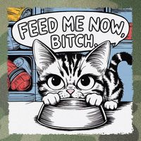 Cat Meme Sarcasm Cussing Cartoon Cat Pun Funny Inappropriate Legacy Tie Dye Trucker Hat