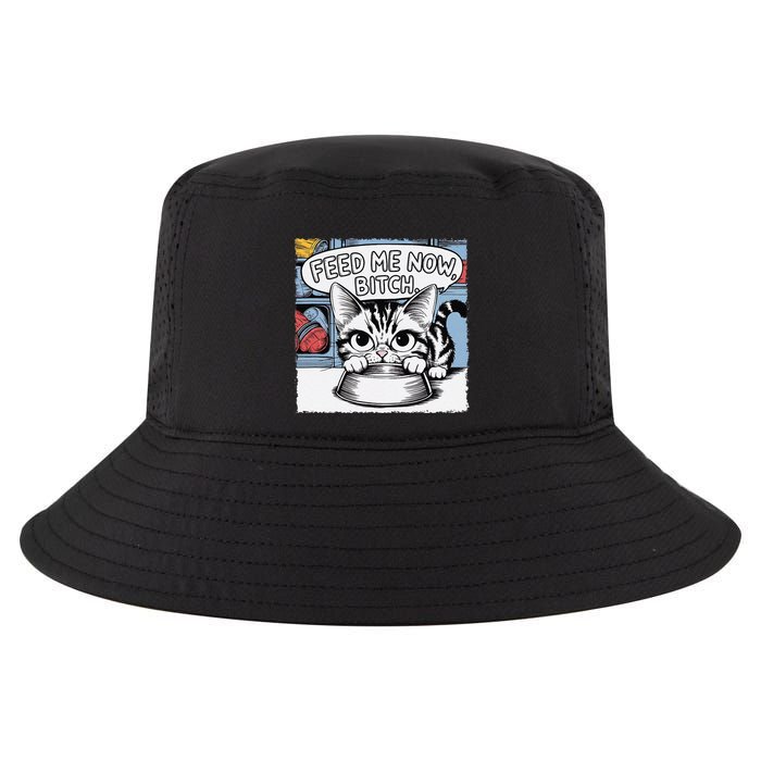 Cat Meme Sarcasm Cussing Cartoon Cat Pun Funny Inappropriate Cool Comfort Performance Bucket Hat