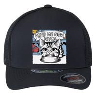 Cat Meme Sarcasm Cussing Cartoon Cat Pun Funny Inappropriate Flexfit Unipanel Trucker Cap