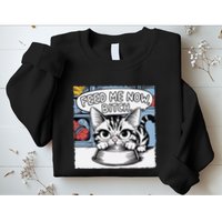 Cat Meme Sarcasm Cussing Cartoon Cat Pun Funny Inappropriate Sweatshirt