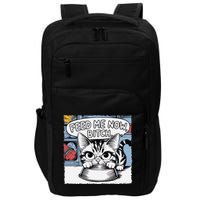 Cat Meme Sarcasm Cussing Cartoon Cat Pun Funny Inappropriate Impact Tech Backpack