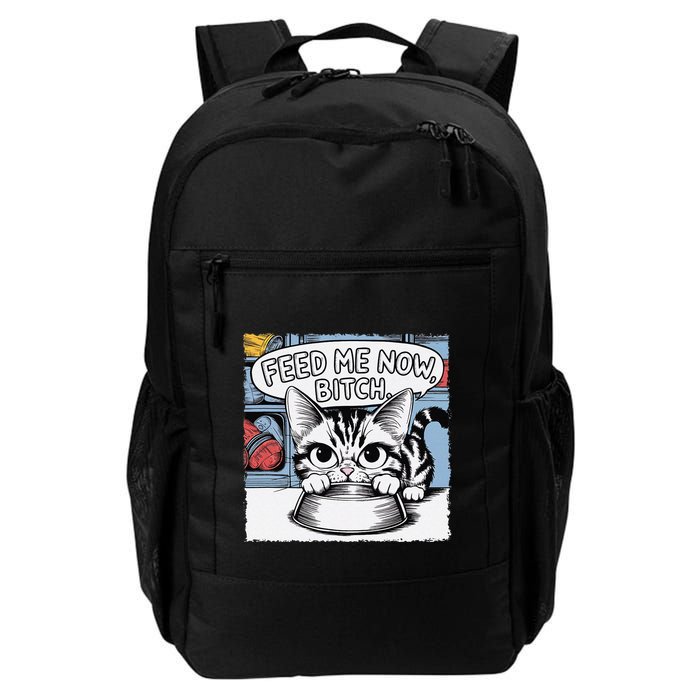 Cat Meme Sarcasm Cussing Cartoon Cat Pun Funny Inappropriate Backpack