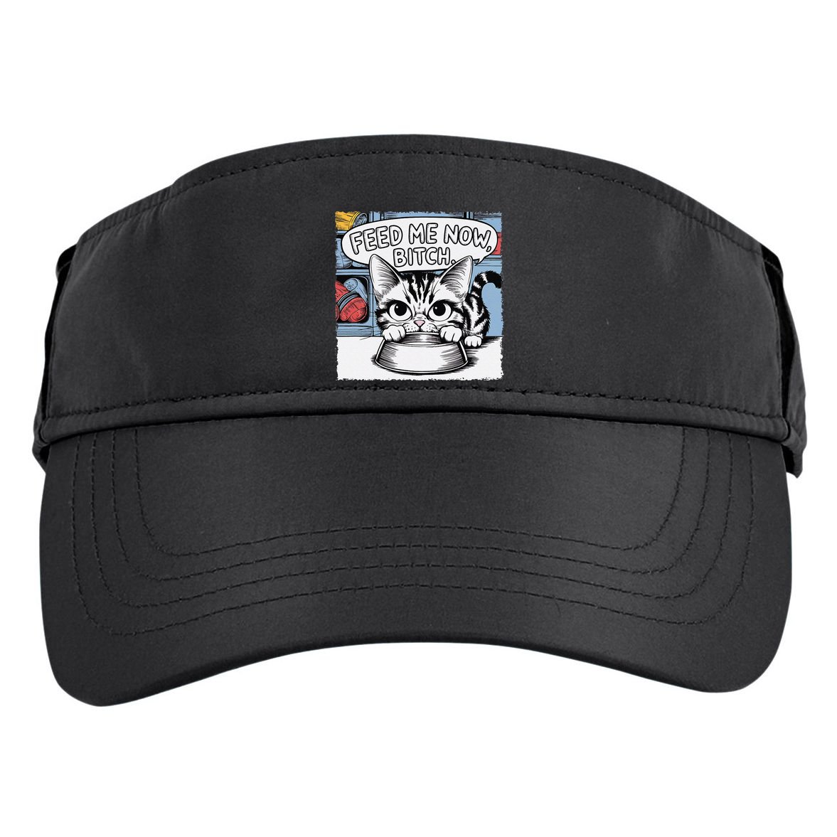 Cat Meme Sarcasm Cussing Cartoon Cat Pun Funny Inappropriate Adult Drive Performance Visor