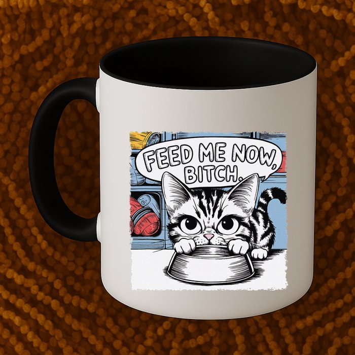 Cat Meme Sarcasm Cussing Cartoon Cat Pun Funny Inappropriate Mug