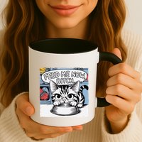 Cat Meme Sarcasm Cussing Cartoon Cat Pun Funny Inappropriate Mug