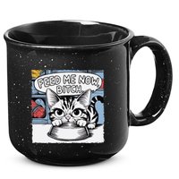 Cat Meme Sarcasm Cussing Cartoon Cat Pun Funny Inappropriate 15oz Campfire Ceramic Mug