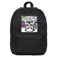 Cat Meme Sarcasm Cussing Cartoon Cat Pun Funny Inappropriate 16 in Basic Backpack