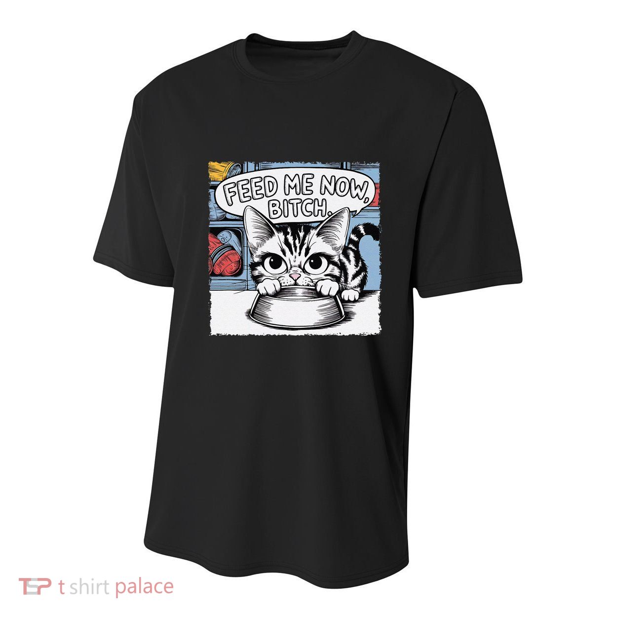 Cat Meme Sarcasm Cussing Cartoon Cat Pun Funny Inappropriate Youth Performance Sprint T-Shirt