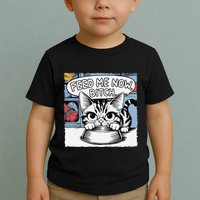 Cat Meme Sarcasm Cussing Cartoon Cat Pun Funny Inappropriate Toddler T-Shirt