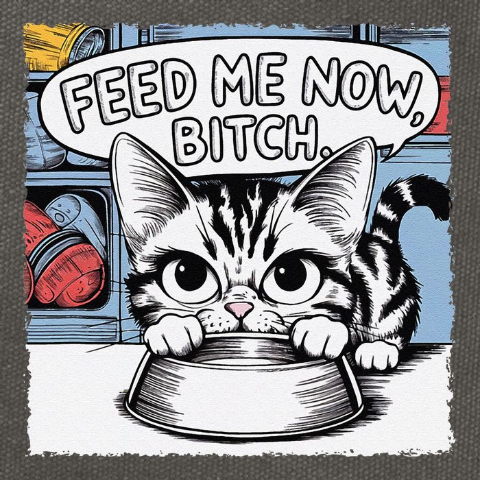 Cat Meme Sarcasm Cussing Cartoon Cat Pun Funny Inappropriate Cotton Canvas Backpack