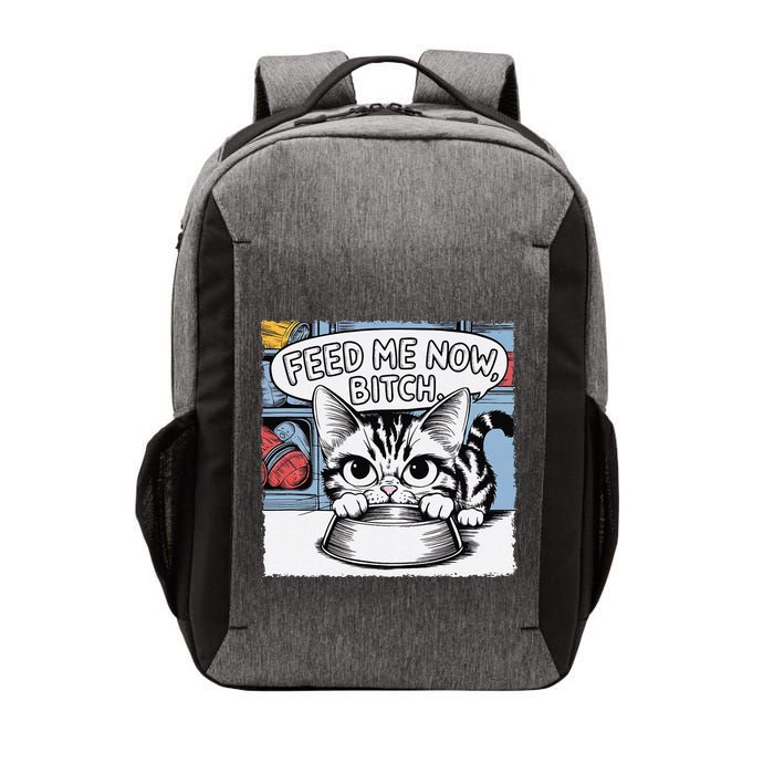 Cat Meme Sarcasm Cussing Cartoon Cat Pun Funny Inappropriate Vector Backpack