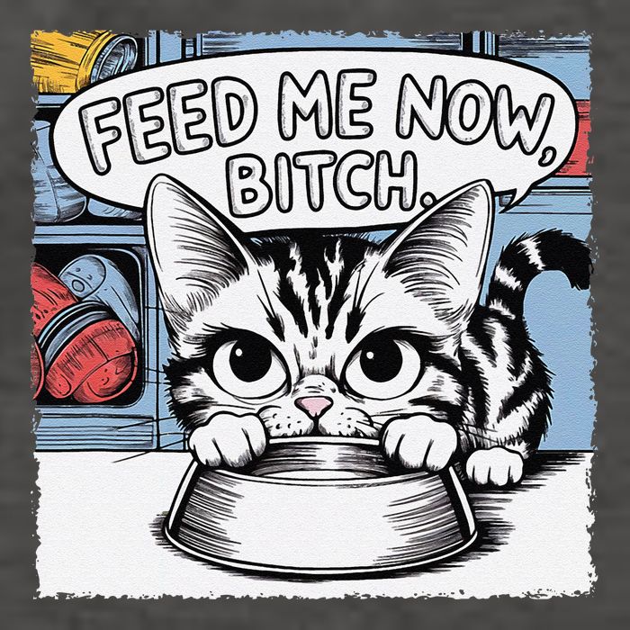 Cat Meme Sarcasm Cussing Cartoon Cat Pun Funny Inappropriate Vector Backpack
