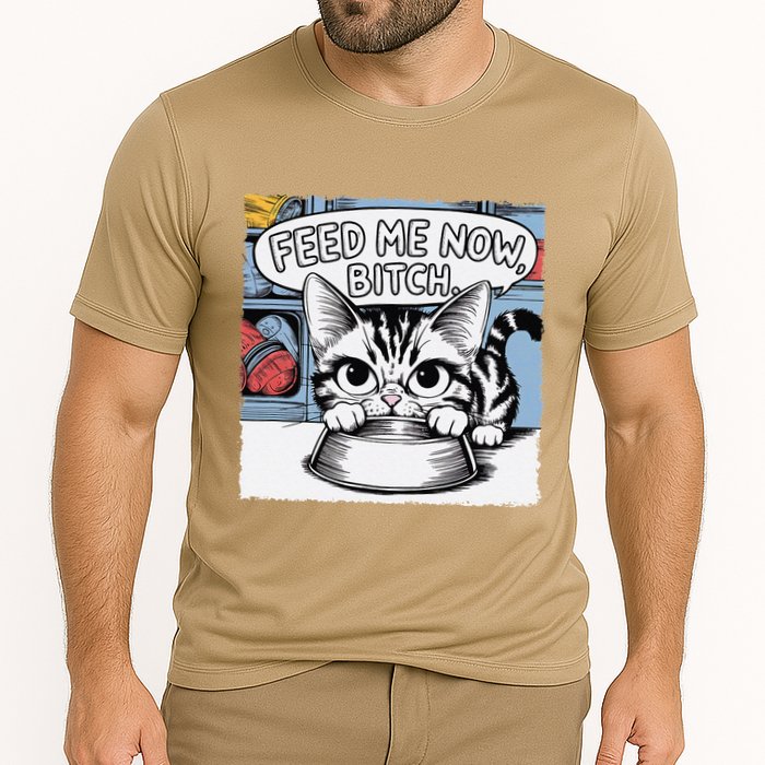 Cat Meme Sarcasm Cussing Cartoon Cat Pun Funny Inappropriate Performance Shirt