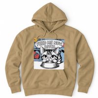 Cat Meme Sarcasm Cussing Cartoon Cat Pun Funny Inappropriate Hoodie