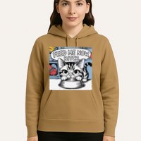 Cat Meme Sarcasm Cussing Cartoon Cat Pun Funny Inappropriate Hoodie