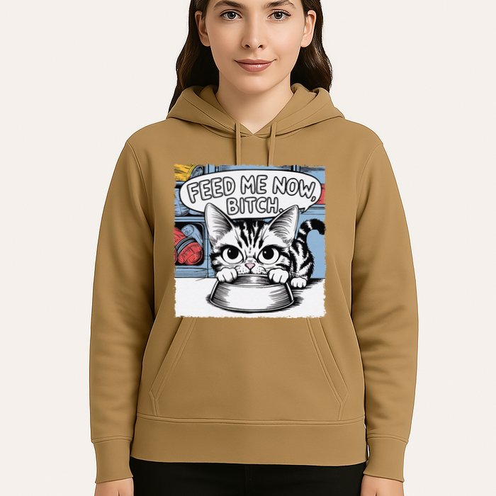 Cat Meme Sarcasm Cussing Cartoon Cat Pun Funny Inappropriate Hoodie