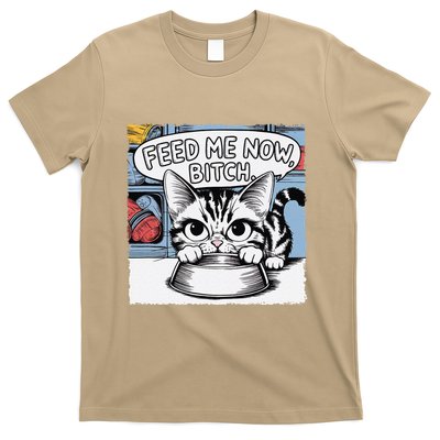 Cat Meme Sarcasm Cussing Cartoon Cat Pun Funny Inappropriate T-Shirt