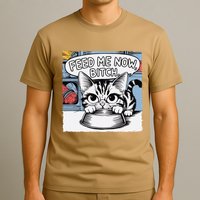 Cat Meme Sarcasm Cussing Cartoon Cat Pun Funny Inappropriate T-Shirt