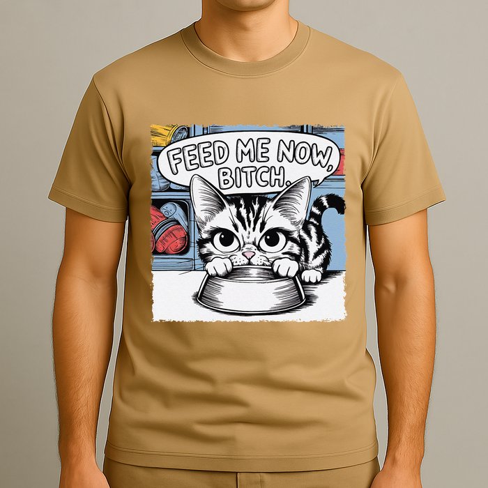 Cat Meme Sarcasm Cussing Cartoon Cat Pun Funny Inappropriate T-Shirt