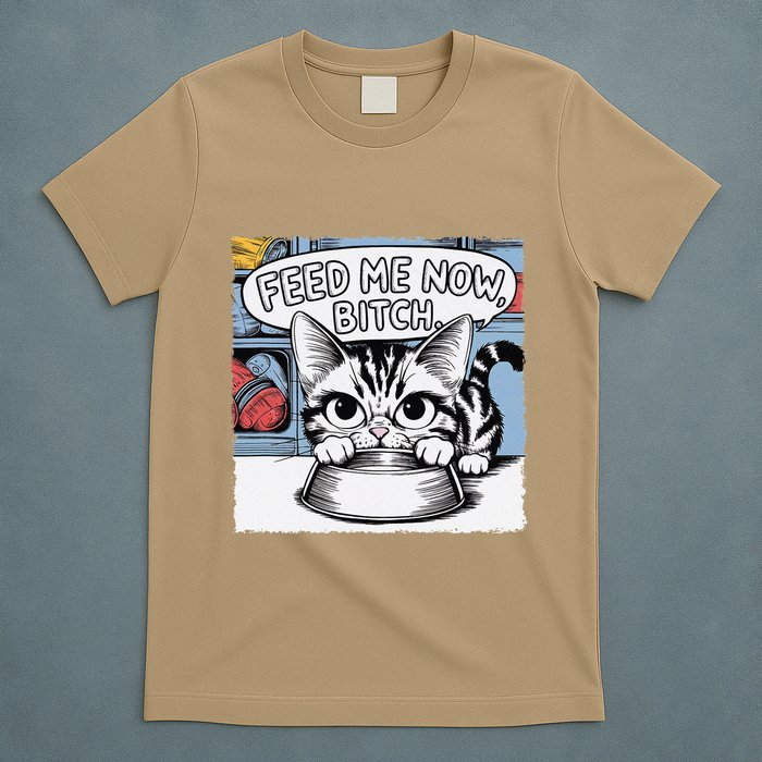 Cat Meme Sarcasm Cussing Cartoon Cat Pun Funny Inappropriate T-Shirt