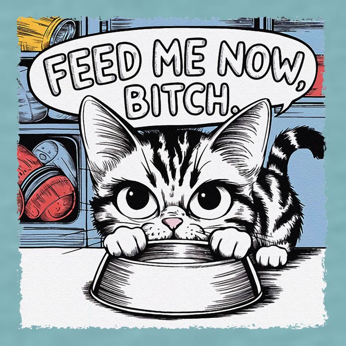 Cat Meme Sarcasm Cussing Cartoon Cat Pun Funny Inappropriate Sueded Cloud Jersey T-Shirt
