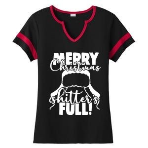 Christmas Movie Shitters Full Funny Ladies Halftime Notch Neck Tee