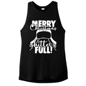 Christmas Movie Shitters Full Funny Ladies PosiCharge Tri-Blend Wicking Tank