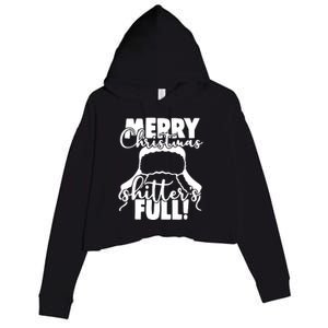 Christmas Movie Shitters Full Funny Crop Fleece Hoodie