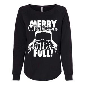 Christmas Movie Shitters Full Funny Womens California Wash Sweatshirt