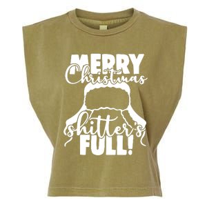 Christmas Movie Shitters Full Funny Garment-Dyed Women's Muscle Tee