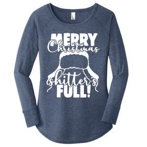 Christmas Movie Shitters Full Funny Women's Perfect Tri Tunic Long Sleeve Shirt