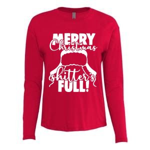 Christmas Movie Shitters Full Funny Womens Cotton Relaxed Long Sleeve T-Shirt