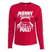 Christmas Movie Shitters Full Funny Womens Cotton Relaxed Long Sleeve T-Shirt