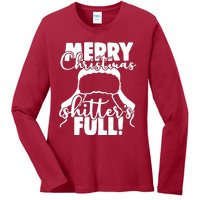 Christmas Movie Shitters Full Funny Ladies Long Sleeve Shirt