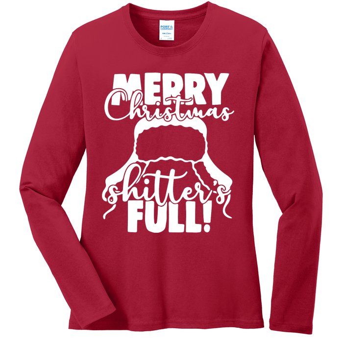 Christmas Movie Shitters Full Funny Ladies Long Sleeve Shirt