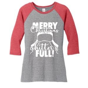 Christmas Movie Shitters Full Funny Women's Tri-Blend 3/4-Sleeve Raglan Shirt