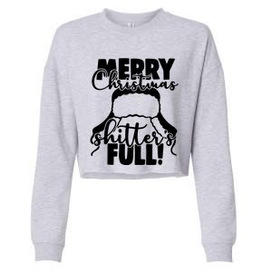 Christmas Movie Shitters Full Funny Cropped Pullover Crew