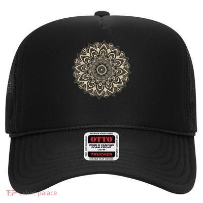 Classic Mandala Style 86 47 Subtle Anti Trump Resist 8647 High Crown Mesh Back Trucker Hat