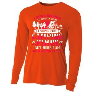 Camping Memaw Supper Cool Memaw Summer Holiday Funny Gift Cooling Performance Long Sleeve Crew