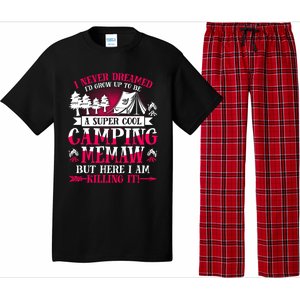 Camping Memaw Supper Cool Memaw Summer Holiday Funny Gift Pajama Set