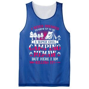 Camping Memaw Supper Cool Memaw Summer Holiday Funny Gift Mesh Reversible Basketball Jersey Tank