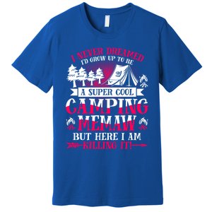 Camping Memaw Supper Cool Memaw Summer Holiday Funny Gift Premium T-Shirt