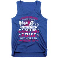 Camping Memaw Supper Cool Memaw Summer Holiday Funny Gift Tank Top