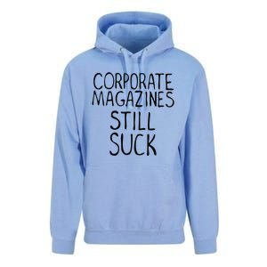 Corporate Magazines Still Suck 90s Grunge Is Dead Music Rock Unisex Surf Hoodie