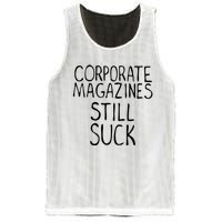 Corporate Magazines Still Suck 90s Grunge Is Dead Music Rock Mesh Reversible Basketball Jersey Tank