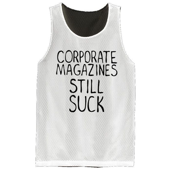 Corporate Magazines Still Suck 90s Grunge Is Dead Music Rock Mesh Reversible Basketball Jersey Tank