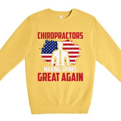 Chiropractors Making Spines Great Physical Therapist Chiro Premium Crewneck Sweatshirt